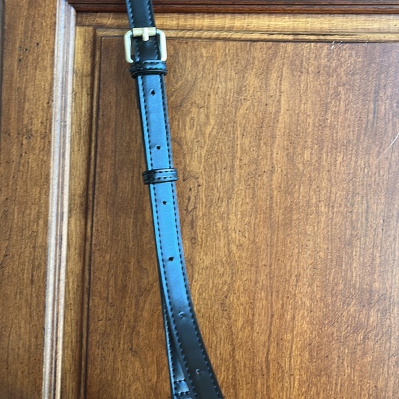 Anthropologie black suede Tote bag crossbody - Picture 7 of 8